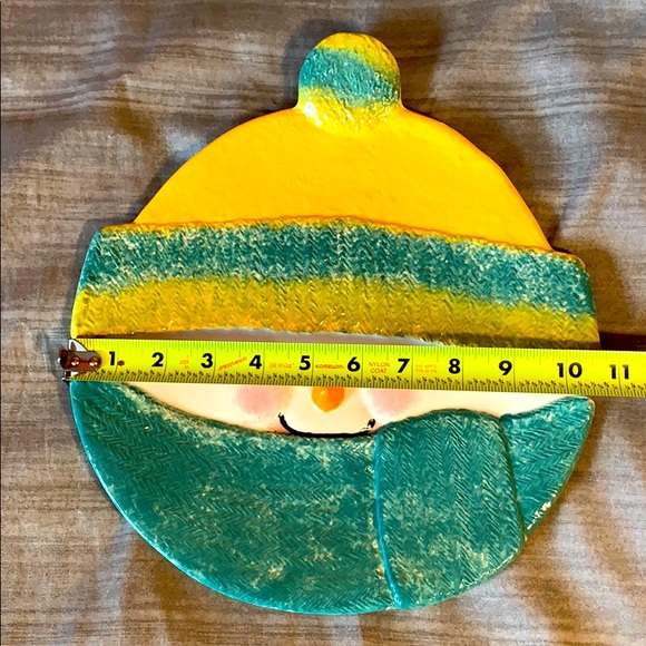 11” Decorative Snowman Plate - Picture 2 of 3